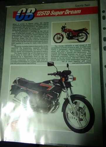 Honda cb125td cb125 - honda,