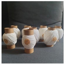 White cotton single-ply lace