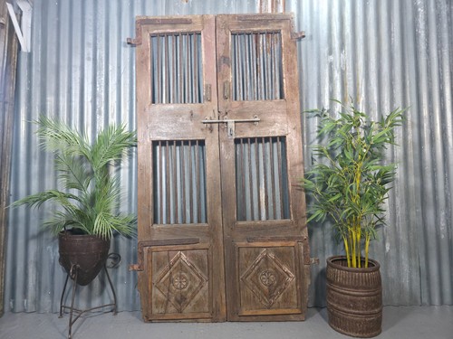 Pair vintage rustic indian - pair,