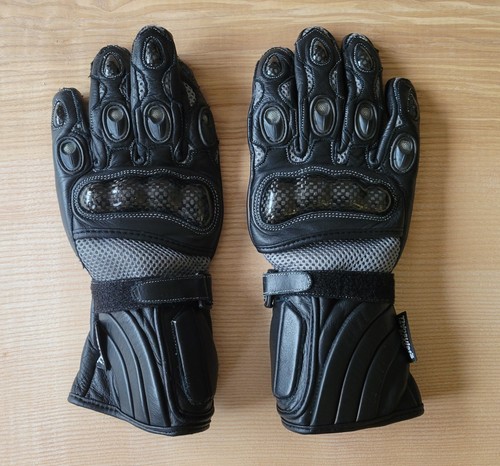 Large leather motorcycle