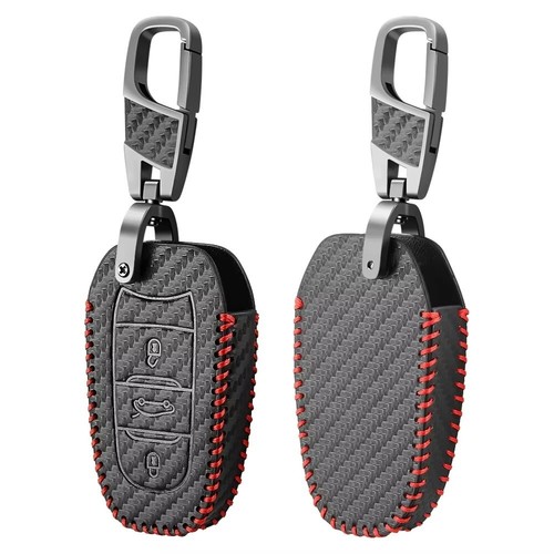 Leather carbon car - leather, key