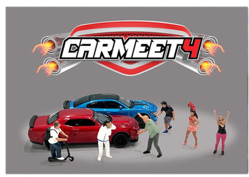 American diorama car meet - american,