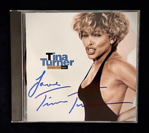 Tina turner signed simply - signed, "simply