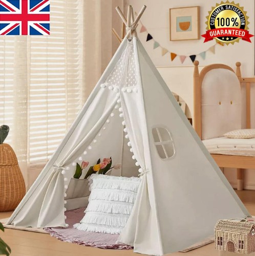 Large canvas kids teepee - kids, star