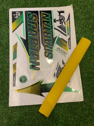 Cricket bat sticker - , embossed