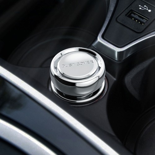 Silver button cap - button, car
