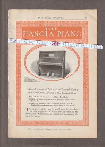 Vintage 1905 pianola piano - 1905,