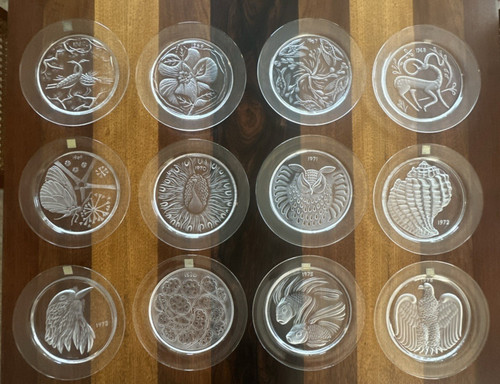 Lalique annual plate - lalique, set