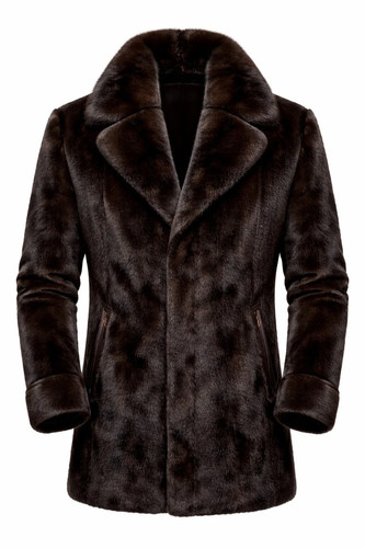 Men real mink fur coat - men's,