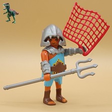 Playmobil Roman gladiator figure - trident and net - coliseum circus arena...