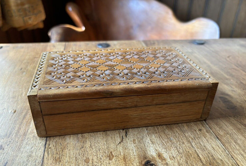 Finely carved vintage wooden