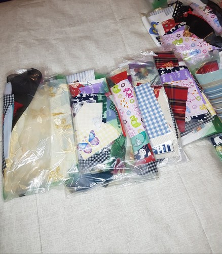 Mixed fabric scraps pack - mixed,
