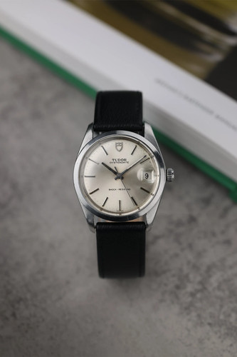 Tudor oysterdate silver shield - silver,
