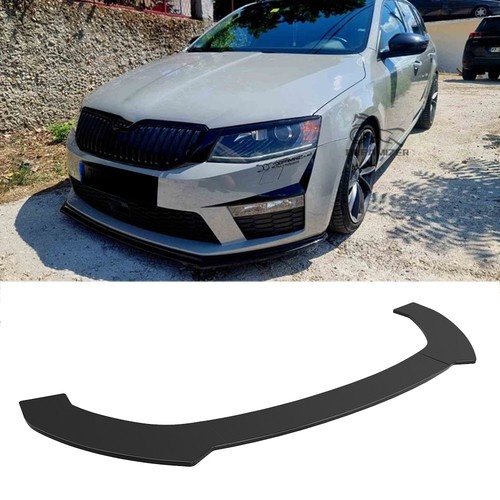 Gloss black front bumper - black,