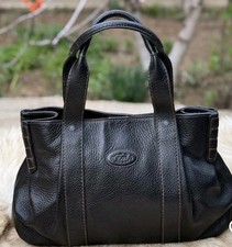 Tods Brown Shoulder Bag Leather Women's Great Condition