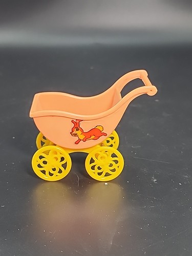Vintage bunny rabbit pram - vintage,