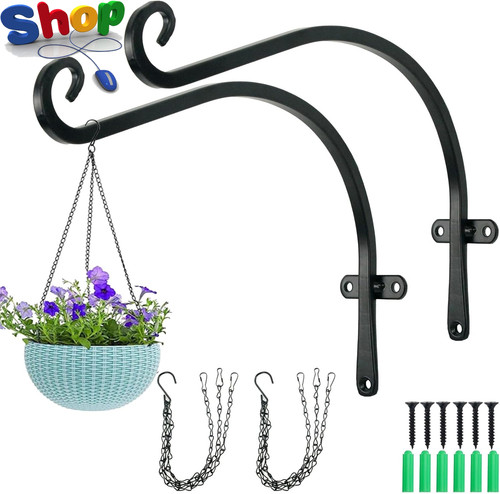 2pcs hanging basket brackets - hanging,