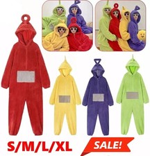 Adult Teletubbies Costume Disi Onesis Lala Cosplay Christmas Jumpsuit Pajama XL@