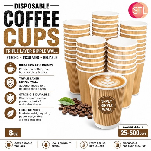 8oz 12oz disposable coffee - 8oz, /