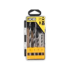 JCB Multi Purpose Drill Bits 4,5,6,8 mm Steel Carbide Tip Masonry, Metal, Wood