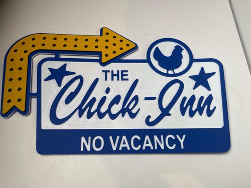 Chicken coop sign - sign, "the