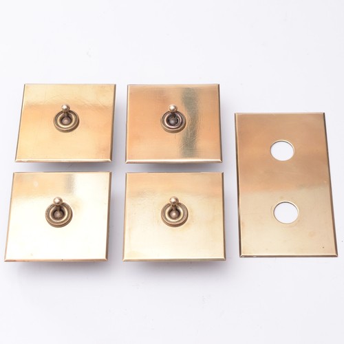 Vintage brass toggle light - brass,