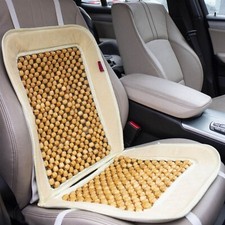 Wooden Car Seat Cover Beaded Cushion Massage Ventilation Back Pain Relief 709200