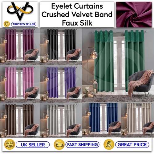 Band crushed velvet faux silk - crushed,