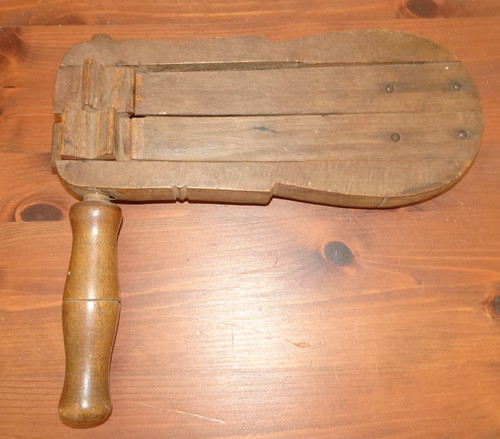 Vintage wooden rattle - wooden, clacker