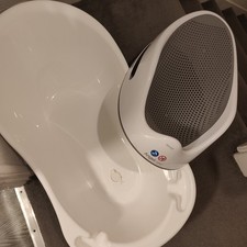 Grey And White Baby Bath