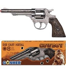 Stylish 8 Shot Ring Cap Gun in Diecast Metal - Perfect For Cowboy Adventures