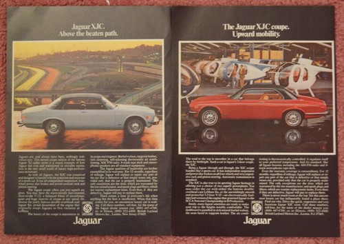 1976 jaguar xjc - jaguar, print