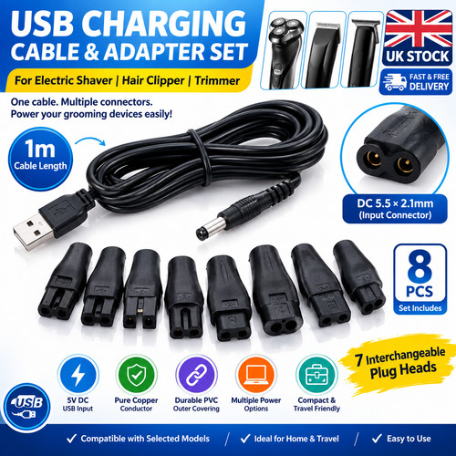 8pc usb charger lead power - 8pc,