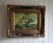 Pair Signed Marine Oil