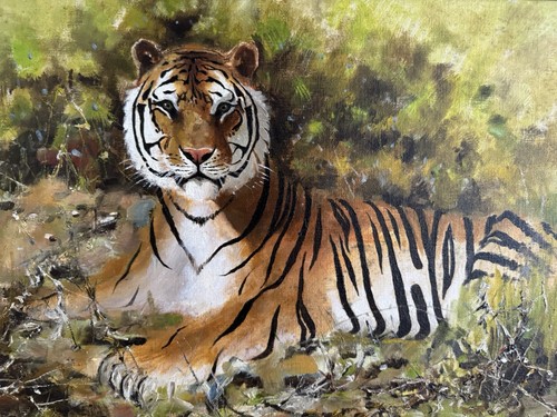 Original oil board - oil, on