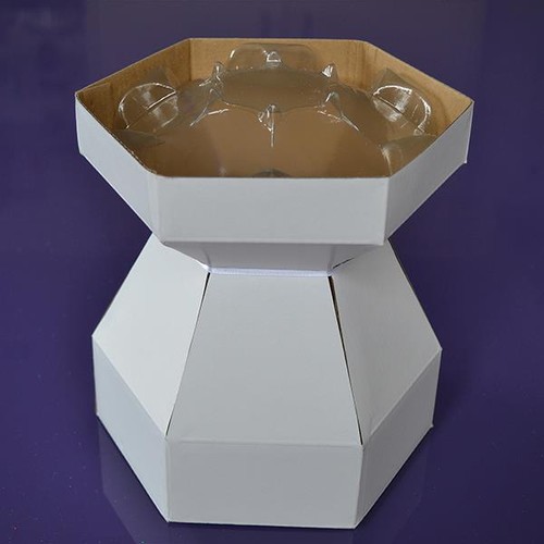 Cupcake gift box individual - box,