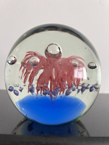 Large art glass paperweight - large,