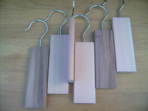 Cedar wood hanging blocks - cedar,