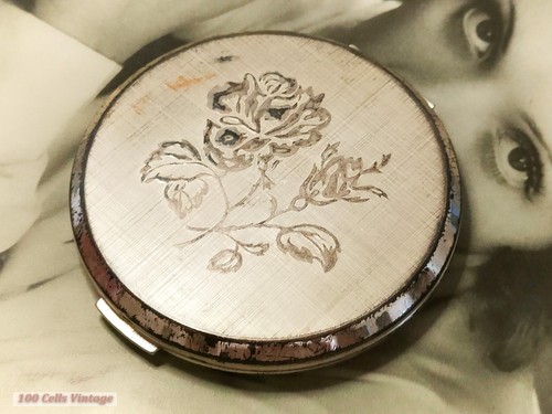 Stratton silver tone rose