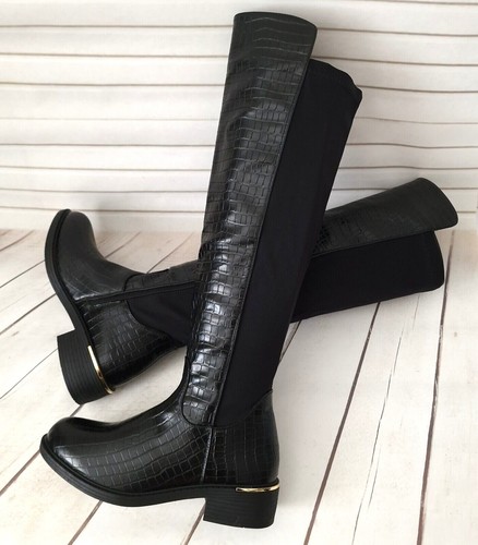 Womens black long thigh - womens,