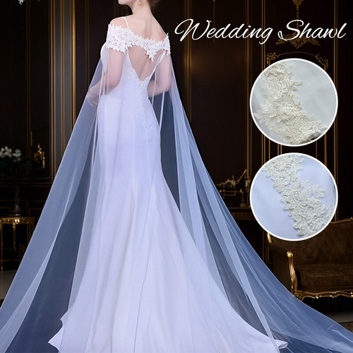 Bridal cape veil - cape,