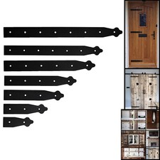 Black Dummy Hinges Fake Faux Vintage False Strap Metal Hinge Fronts Door 1 or 2