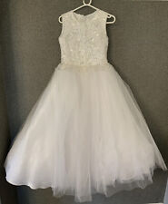 Confirmation White dress  age 13 - 14 Years Vgc Worn Once Bespoke Tule Puff Ball