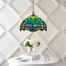Tiffany Style Green Dragonfly
