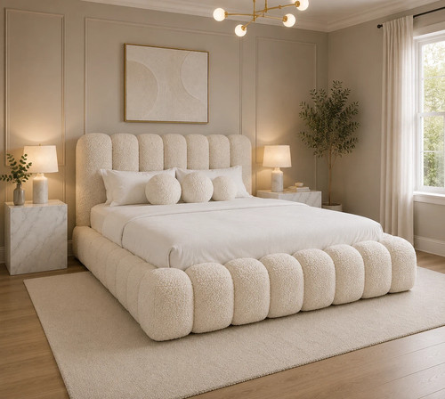 Marlow teddy boucle fabric - boucle,