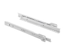 Drawer Runners 450mm Metal Roller Bottom Fix Kitchen Slides White With Screws
