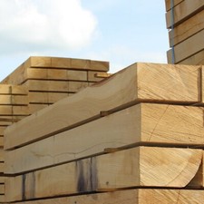 Pallet of Untreated Oak Railway Sleepers - 200mm x 100mm - Free Delivery