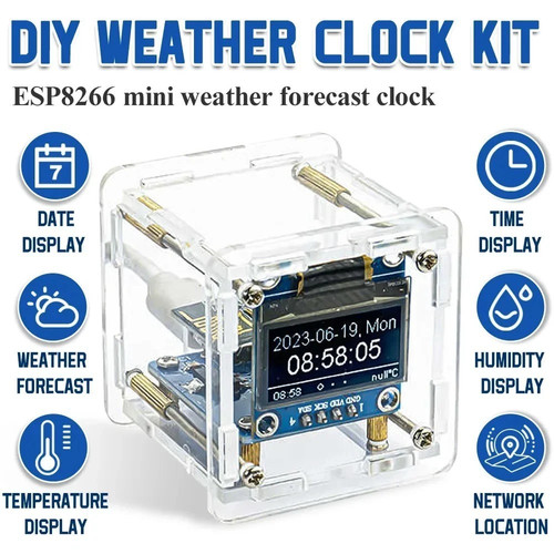 Diy digital clock kit esp8266 - digital,