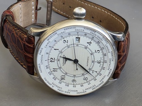 Longines world timer watch - timer,