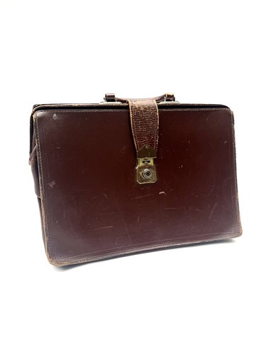 Vintage leather gladstone - vintage,